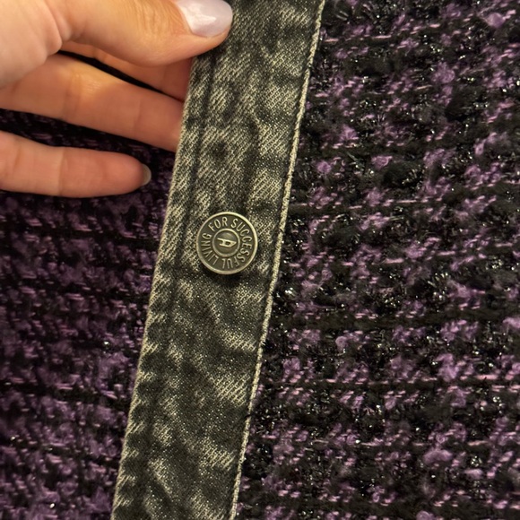 Diesel jacket purple tweed - Picture 6 of 10